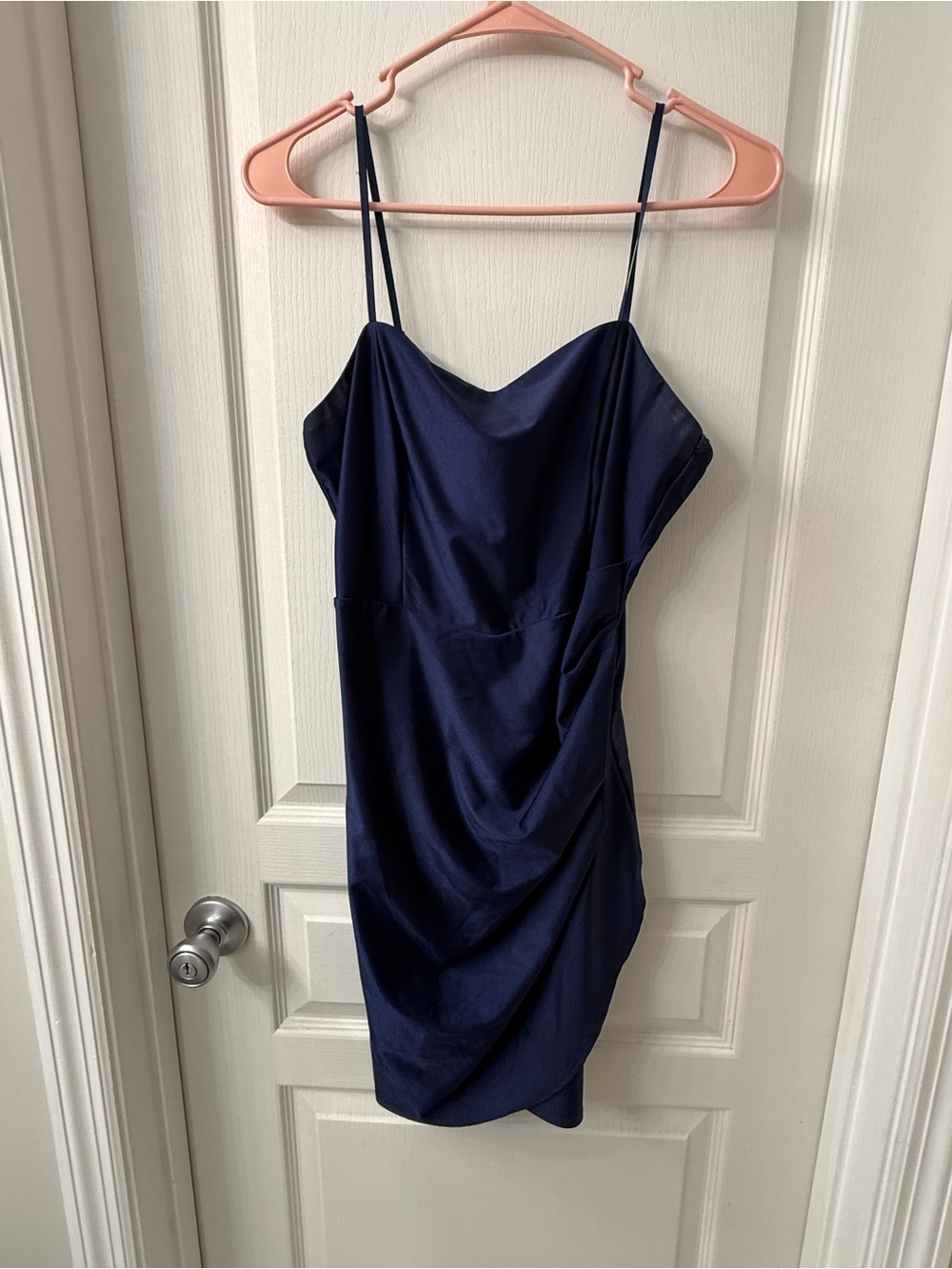Honey and Rosie Navy Blue Spaghetti Strap Mini Dress